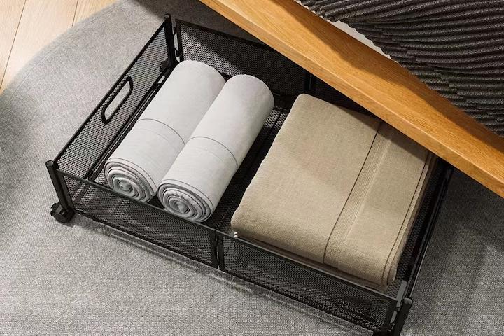 언더베드 리빙박스 침대밑수납장 바퀴달린 슬라이딩 수납함