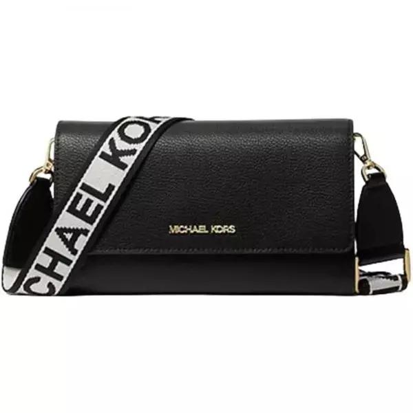 미국 마이클 코어스 제트 세트 아이템 대형 지퍼 주변 지갑 크로스백 블랙 204903053339