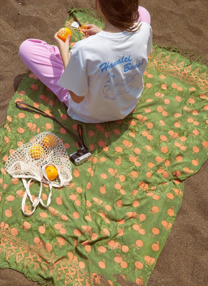 [Sarong] JEJU Citrus - Green