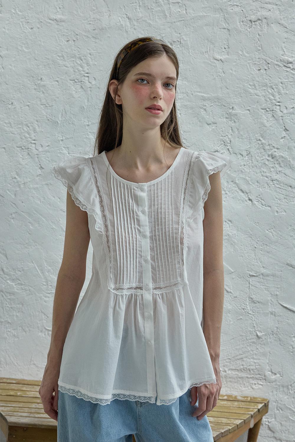 Bird button blouse
