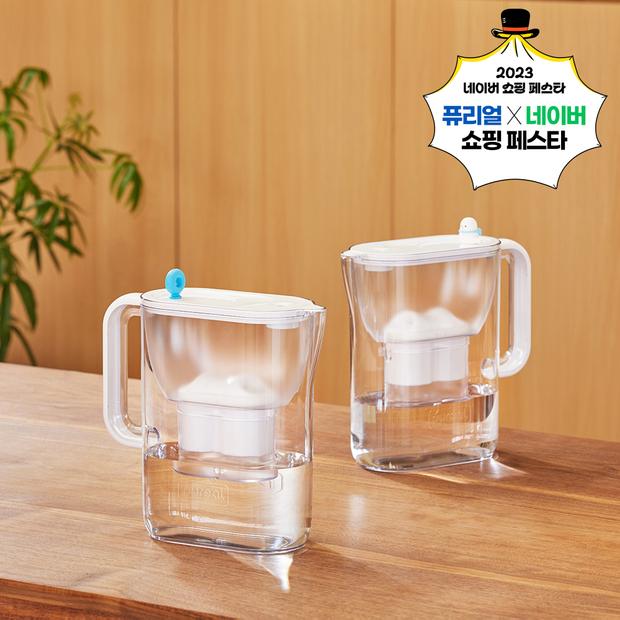 온리퓨어 피처형 정수기 2.4L 한국형 미니 정수기 셀프케어 친환경 간이 정수기