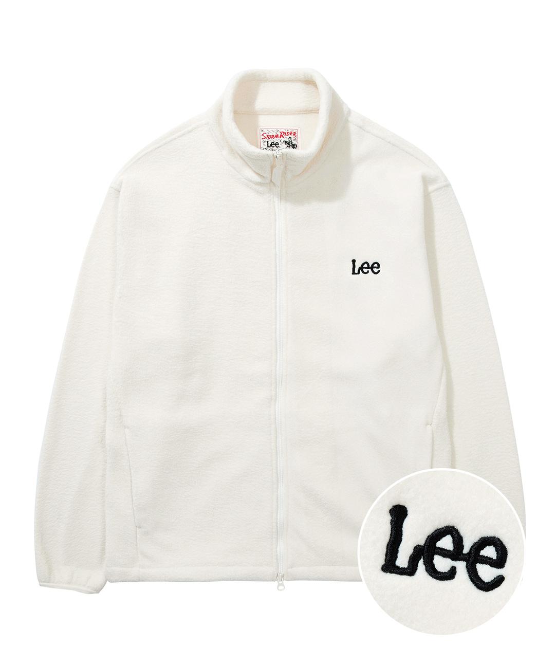 트위치로고 폴라플리스 집업자켓 아이보리