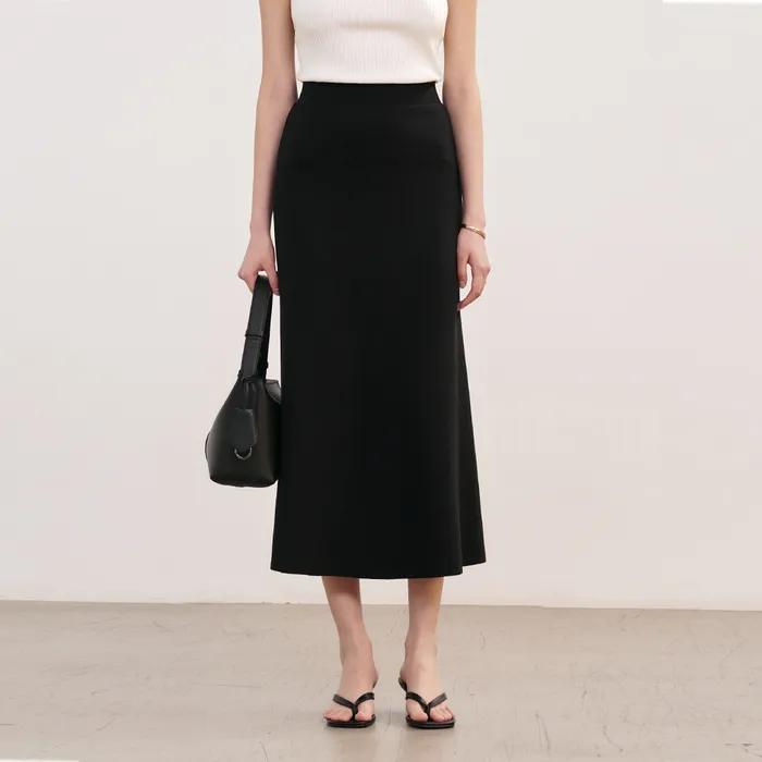 메르 머메이드 밴딩 롱스커트 (2color)