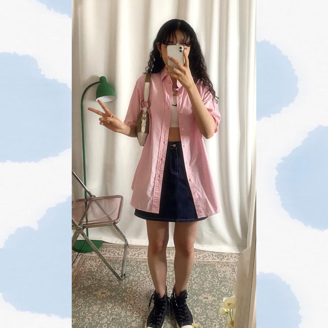 폴로 랄프로렌 핑크 반팔 셔츠 | 후루츠패밀리