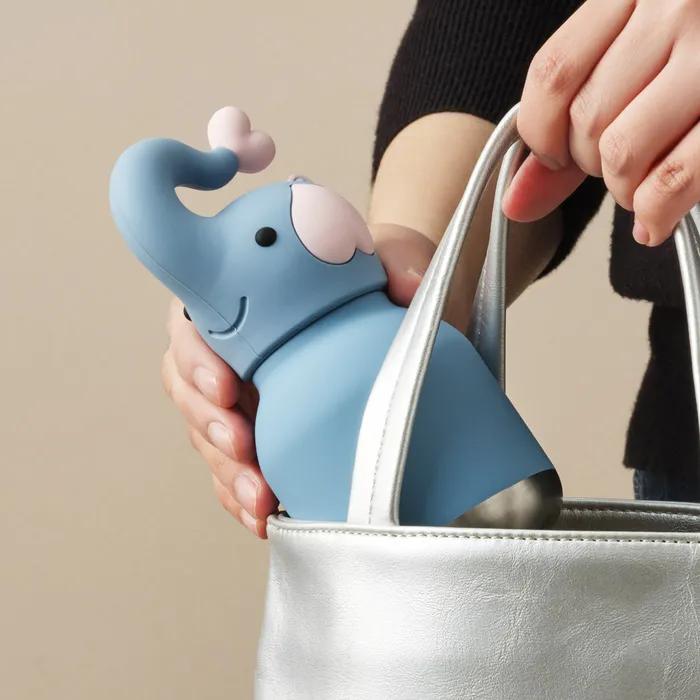 (4월 순차출고) 아소부 스텐 진공 보온보냉 캐릭터 키링 텀블러 200ml 미니 베스티 엘리펀트