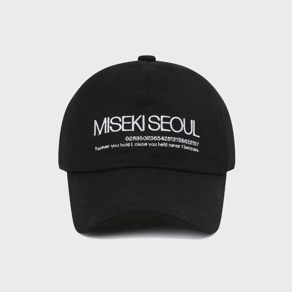 Misekiseoul logo ball cap BLACK