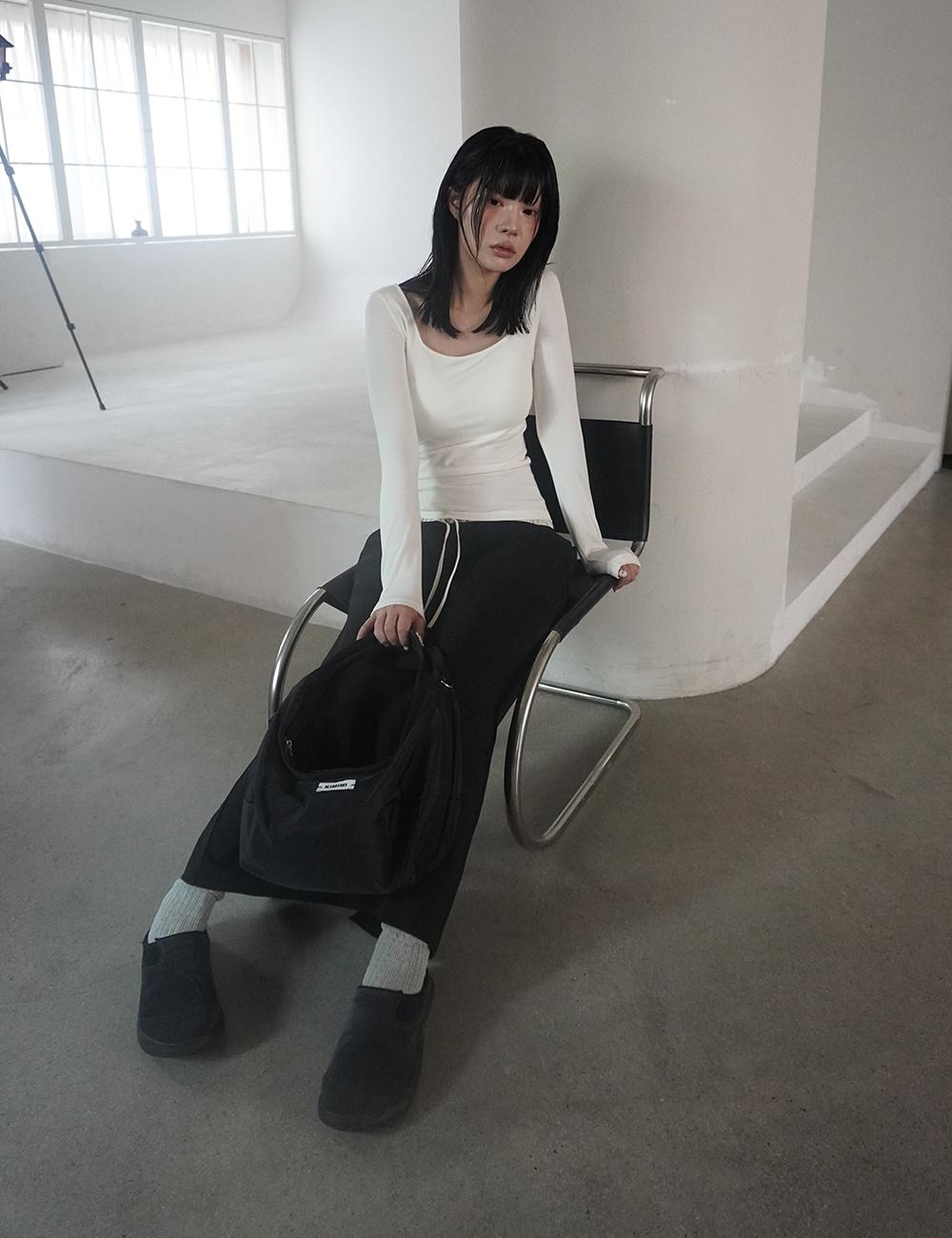 키미미 Bra cap spandex basic t-shirt  3 color