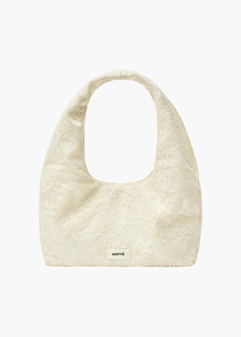 REGULAR LOGO LAYERED TOTE BAG cream