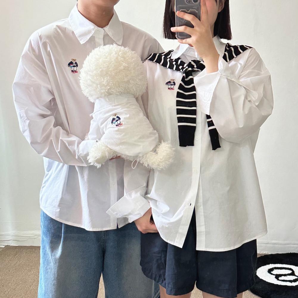 강아지커플룩 개플룩 남녀 견주 반려견 테디 셔츠