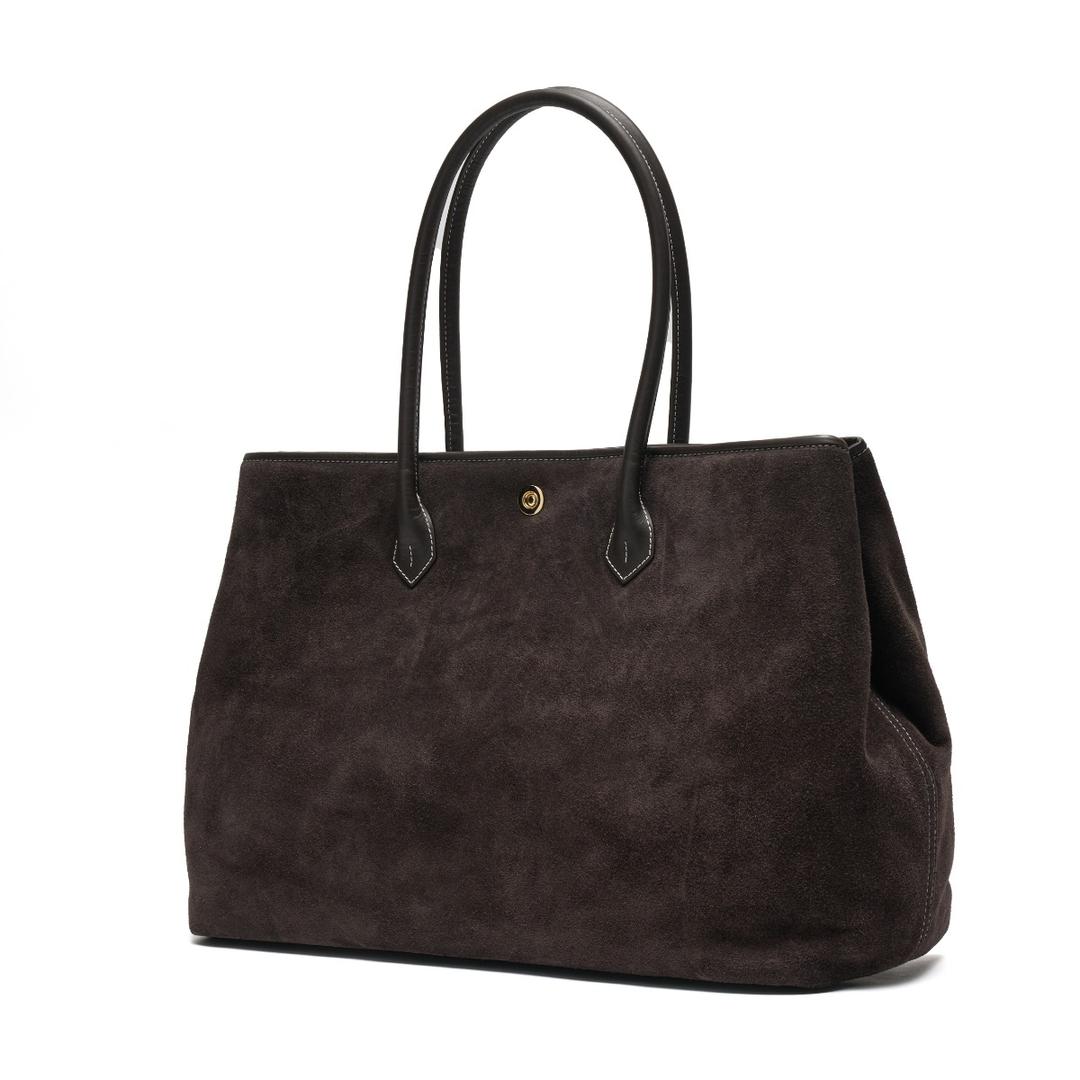 Dark brown Suede Tote Bag