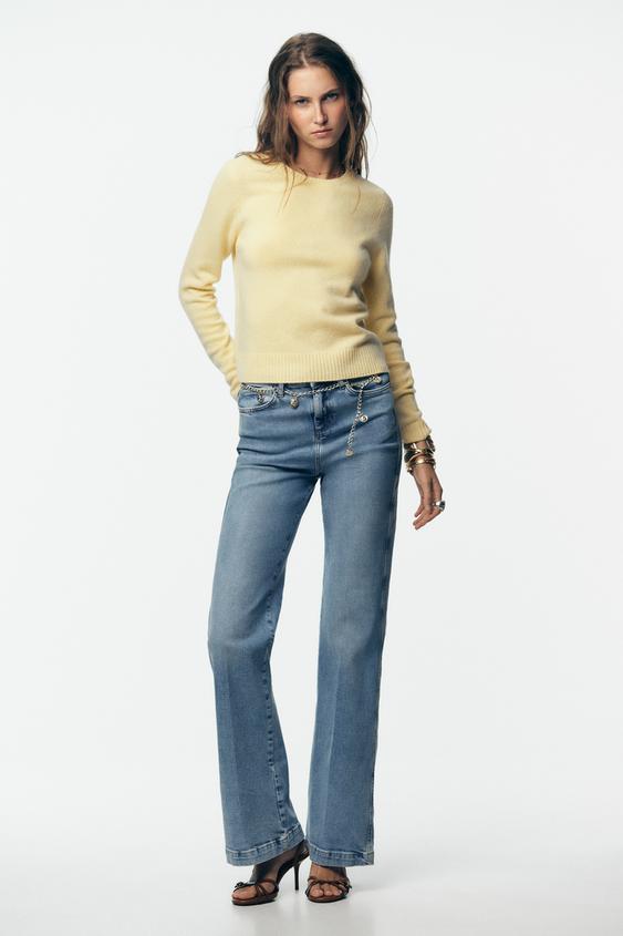 100% WOOL LONG SLEEVE SWEATER