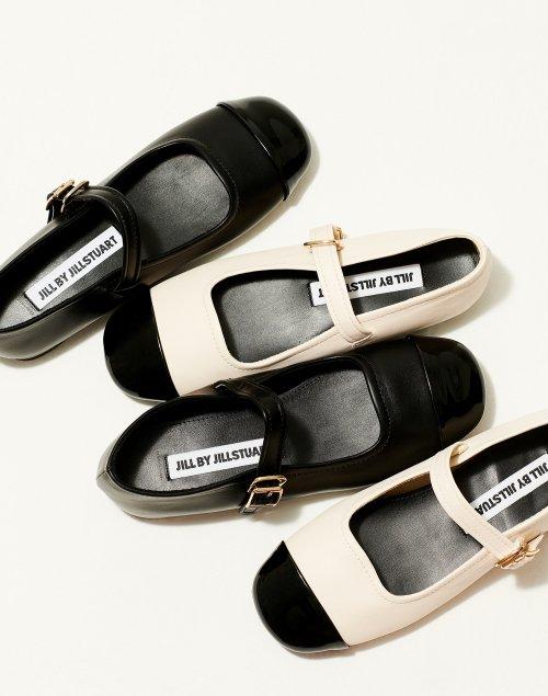 [핼리] 컬러배색 메리제인 플랫슈즈 - 2color