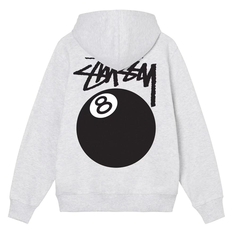 stussy 스투시 남녀공용 8볼 당구공 로고 후드 집업 후디 3종