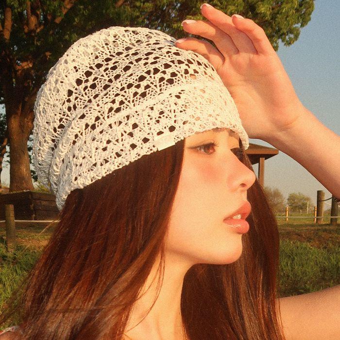 Sea Shell beanie - White