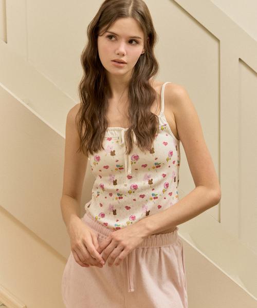 키르시 멜로우 포인텔 숏 파자마 세트 [멀티]