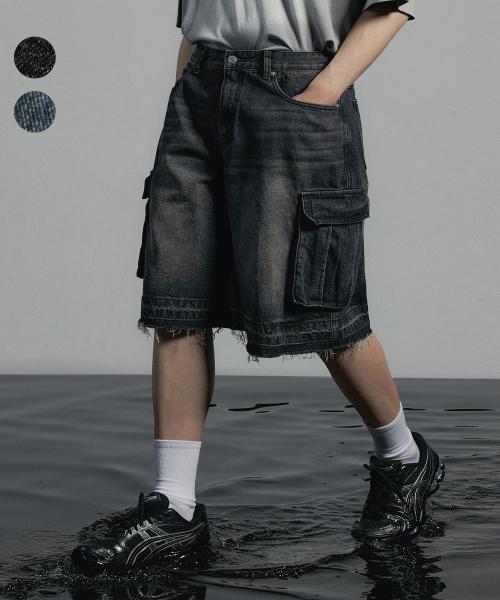 어널러코드(ANOLORCODE)  브리즈 카고 하프데님팬츠 (2color) - 사이즈 & 후기 | 무신사