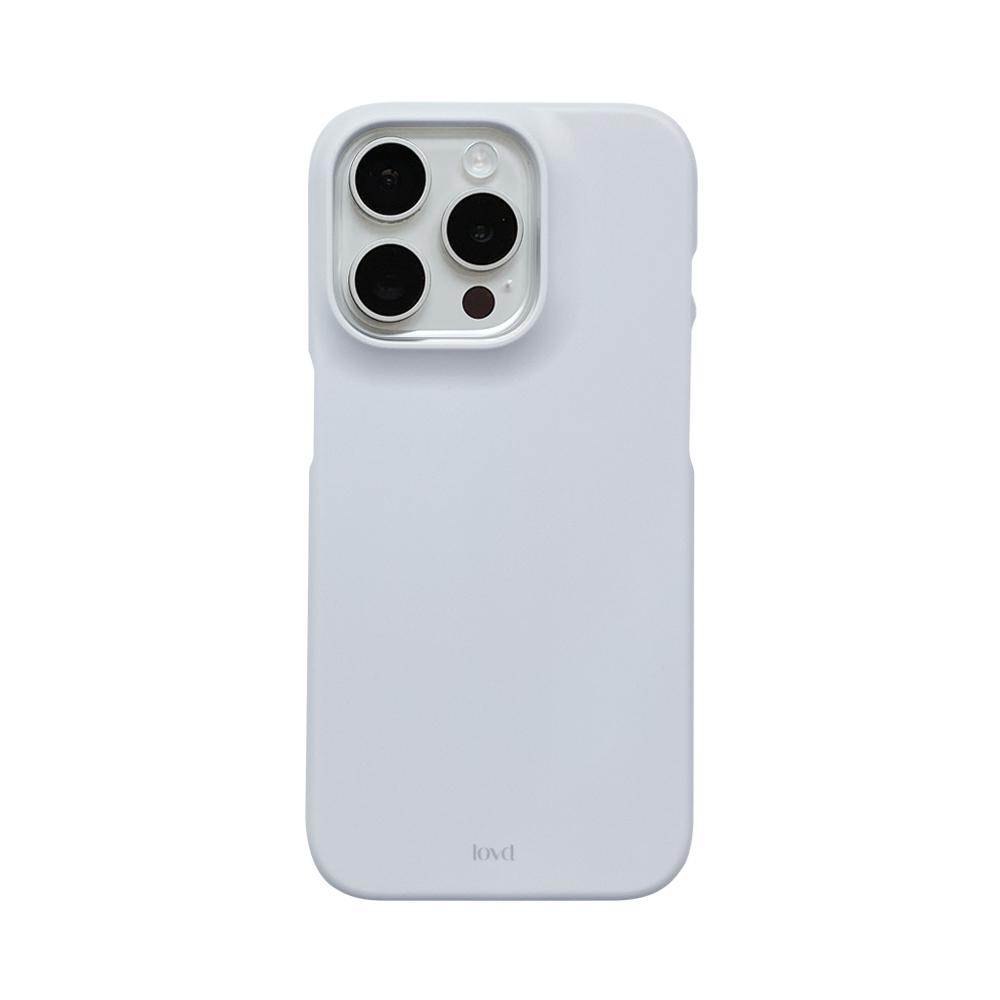 MILKY BLUE PHONE CASE (matte hard)