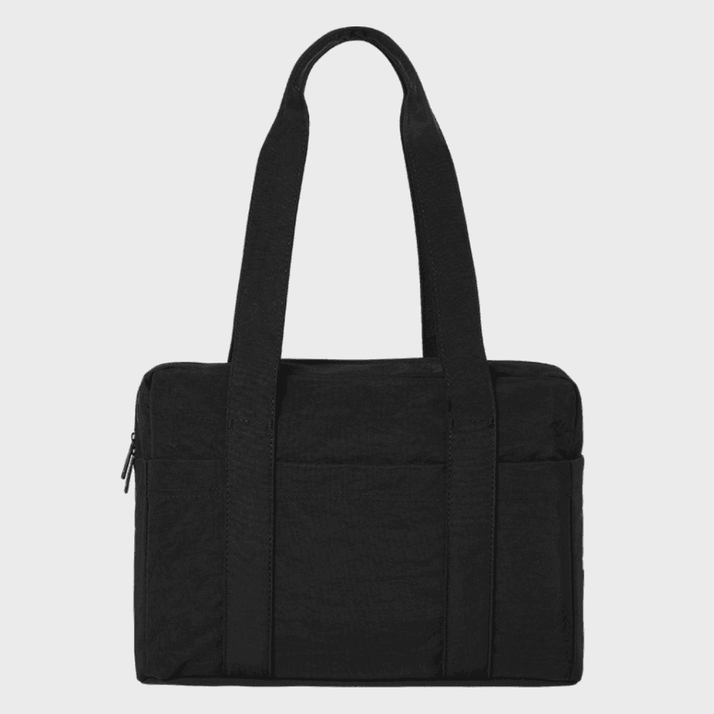 이지 블랙 툴 숄더 백