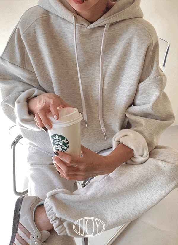 [MADE] 레터링 절개 박스 후드티