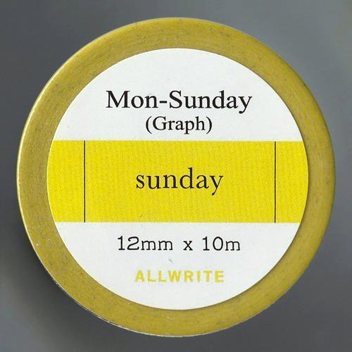 Mon~Sunday*Graph_Lemon (12mm)