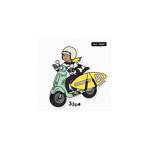 JEJELAND - 제제랜드 서핑 스티커 [Let’s Vespa!]