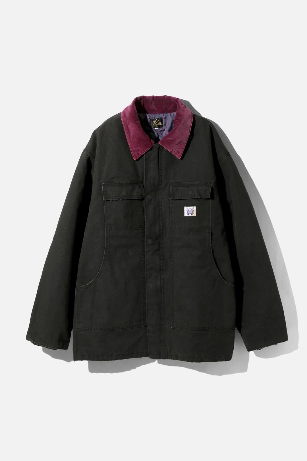 NEEDLES Lumberjack Coat - 11Oz Cotton Oxford "Black\" 니들즈 럼버잭 코트 - 11온즈 코튼 옥스퍼드 \"블랙\"