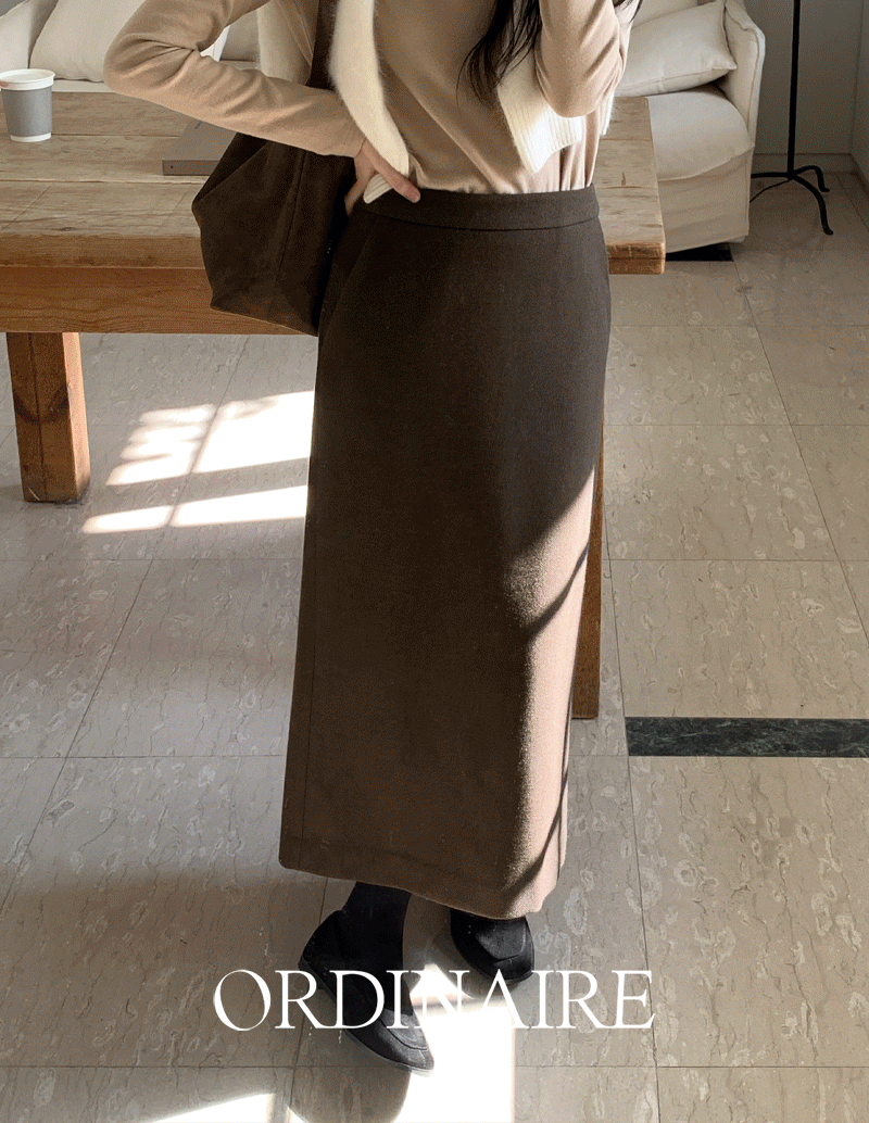가내스라 [💗군살커버][일자핏][가을치마][ordinaire] 폰즈 롱스커트 (어텀·윈터/3color/XS-L)