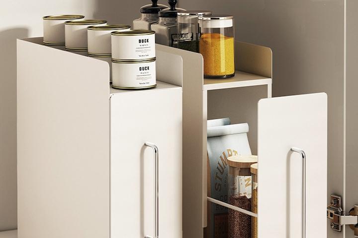 [브랜드세일] 주방서랍 슬림 슬라이딩 틈새 주방 선반 수납장