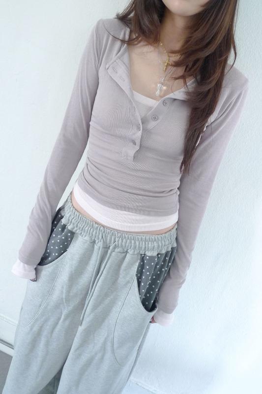 히피디피 mauve tee (3color)