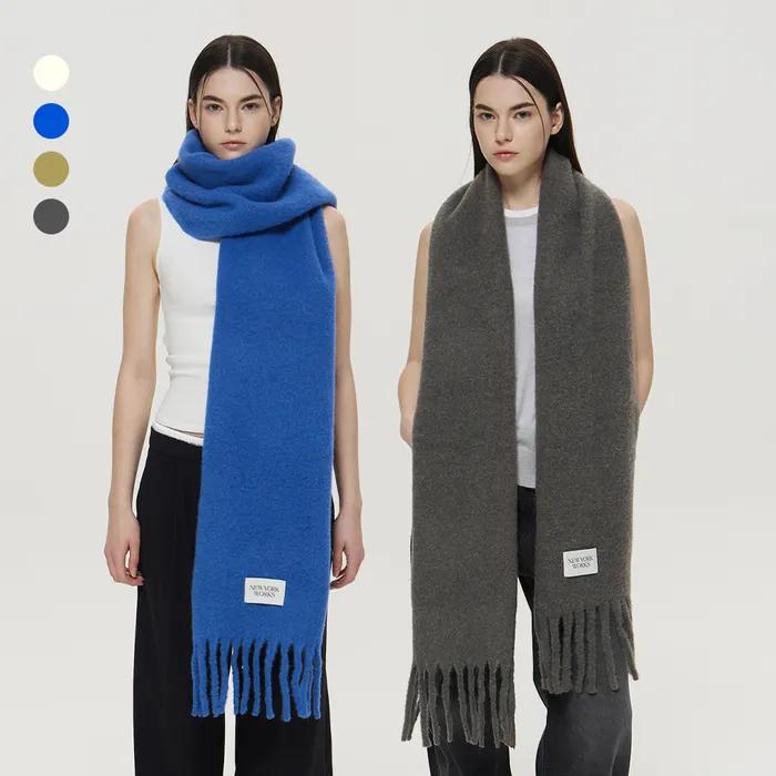 [29CM단독] [GIFTBOX] WOOL BIG WIDE LONG MUFFLER 4COLOR
