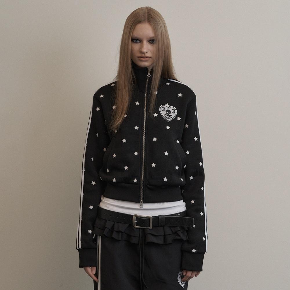 STAR SPORTY ZIP-UP BLACK