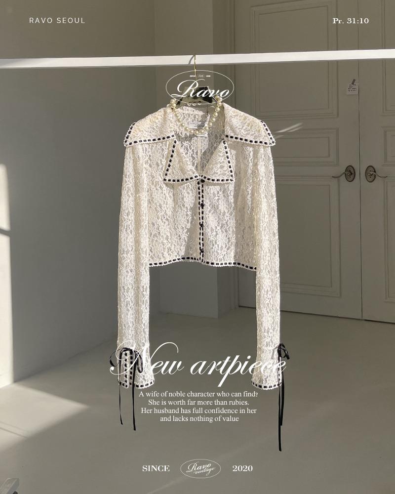 Nahh나흐 lace레이스 자켓