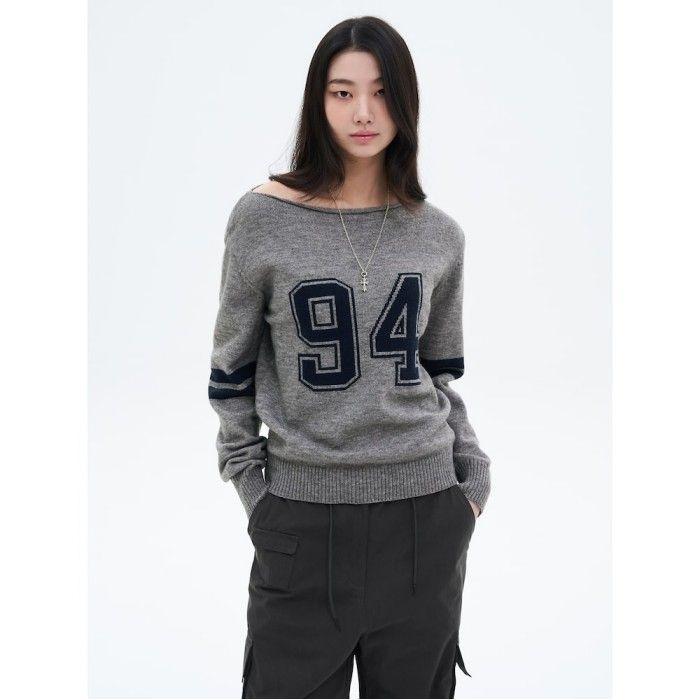 넘버링 풀오버  그레이 (125251MQ63)