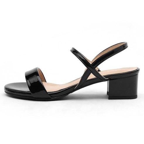 사뿐 여성용 렌디드 에나멜 스트랩 샌들힐 4cm - 샌들 | 쿠팡