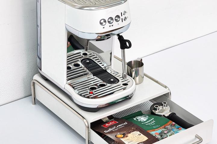 쿠폰가32,310원/플랫 미드센츄리 철제 홈카페 커피캡슐 다용도 수납함 보관함 2color