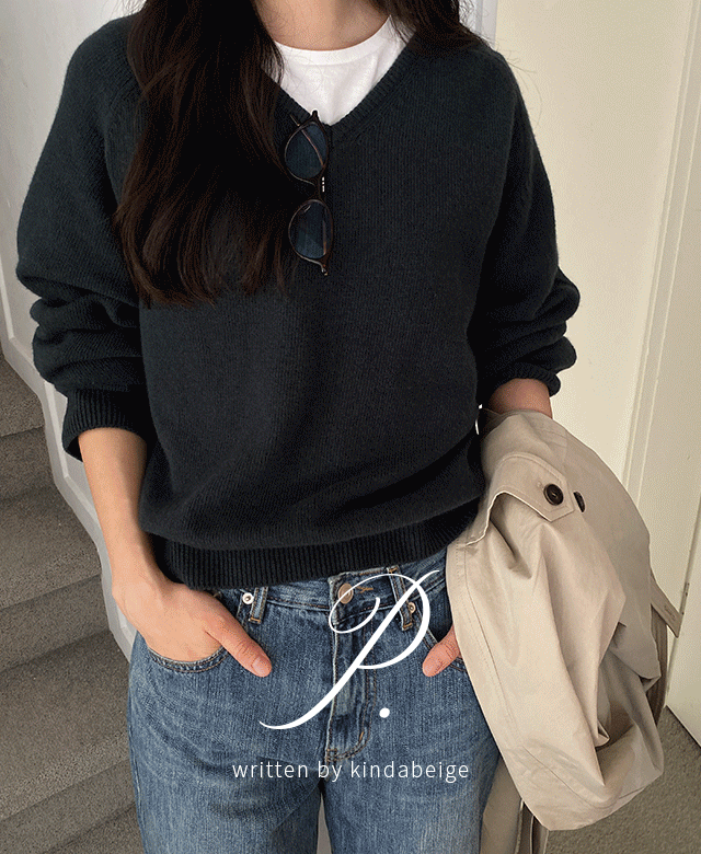 킨다베이지 [page] 보주 브이넥 캐시 니트 (5color) (*엑스트라파인울) (*1천장돌파) (*그레이, 블랙 2주 소요/ 그린 일시품절)