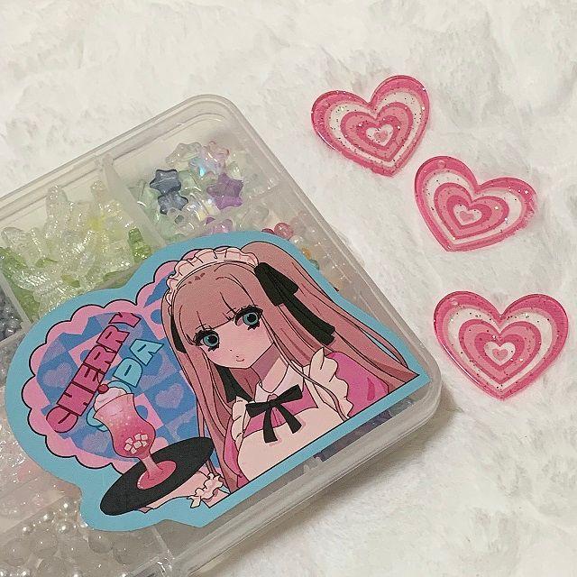 루미카님 도안 체리소다 도무송 스티커