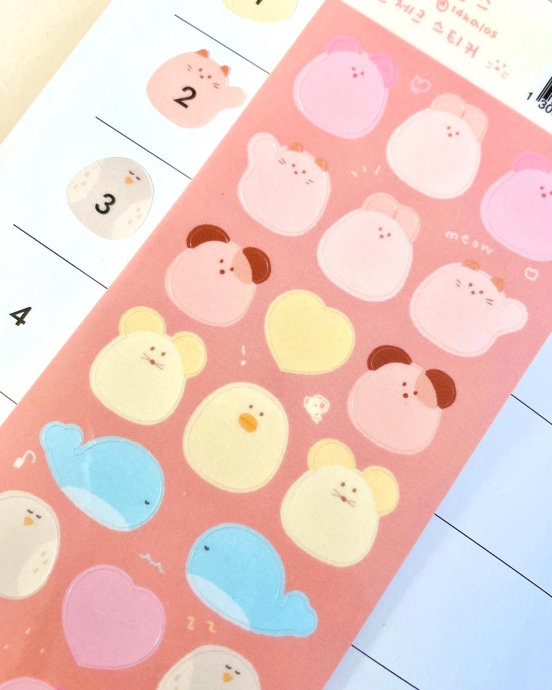 [열넷칼로스] 체크체크 스티커