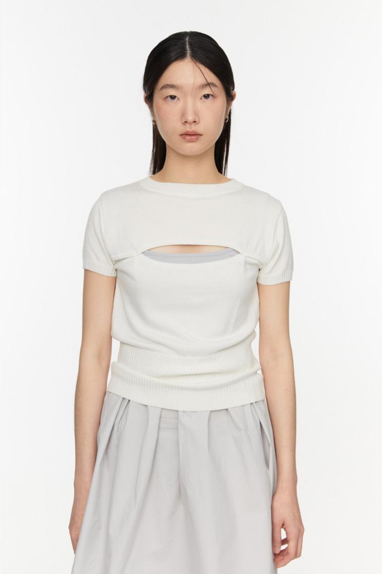 Silk open knit (IVORY)