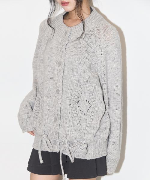 플레르 다이아 가디건 그레이