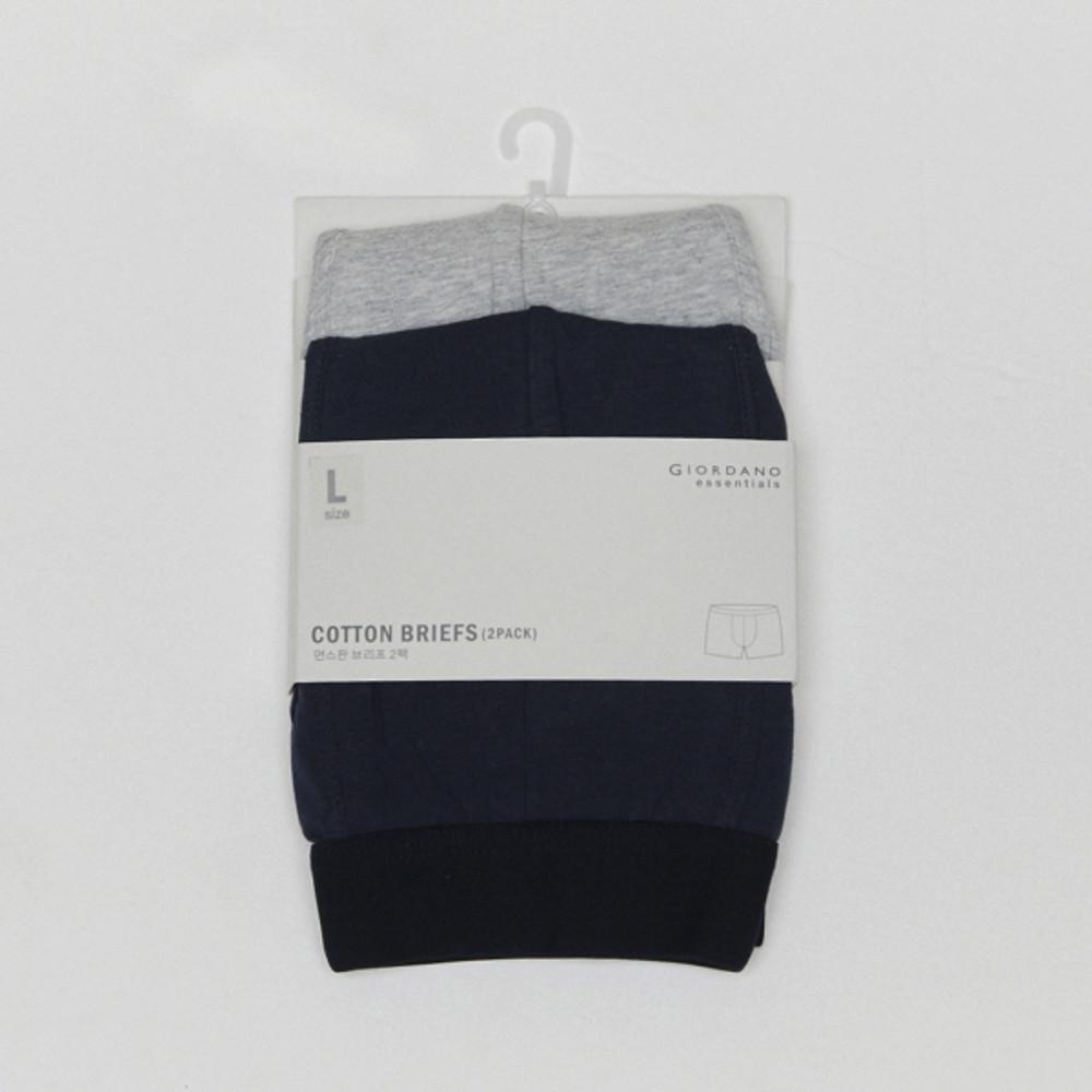 [지오다노] 172502 코튼 스판 브리프  (1ea+1ea = 2pack)