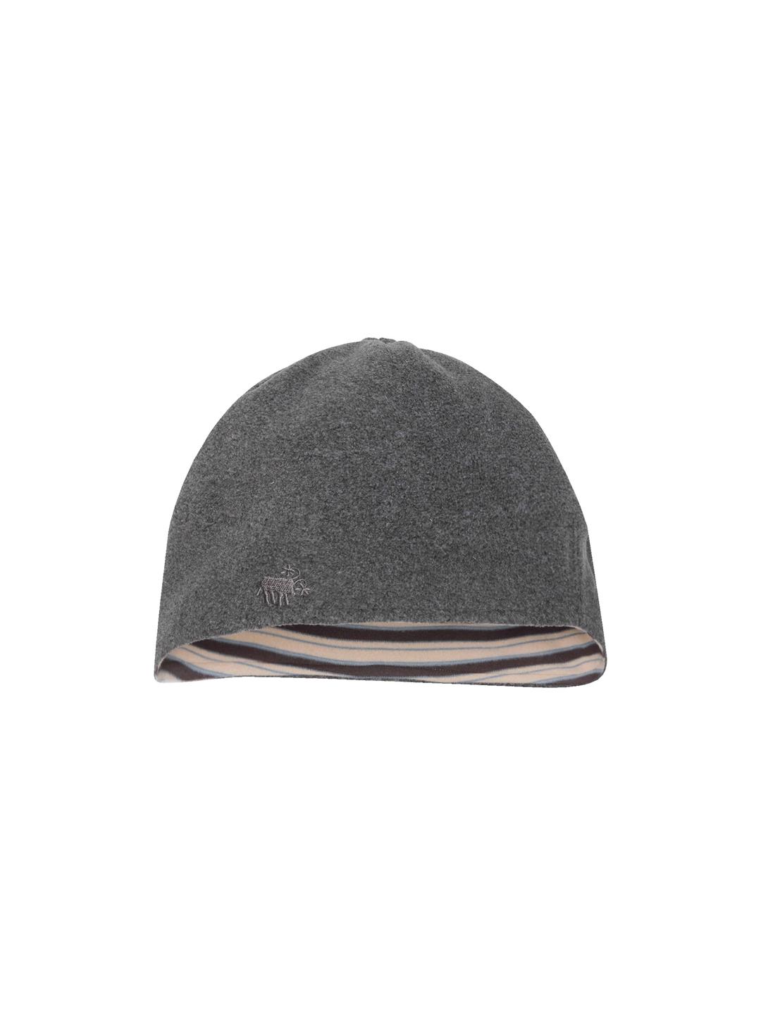 BAMBI REVERSIBLE HAT GRAY & BEIGE STRIPE