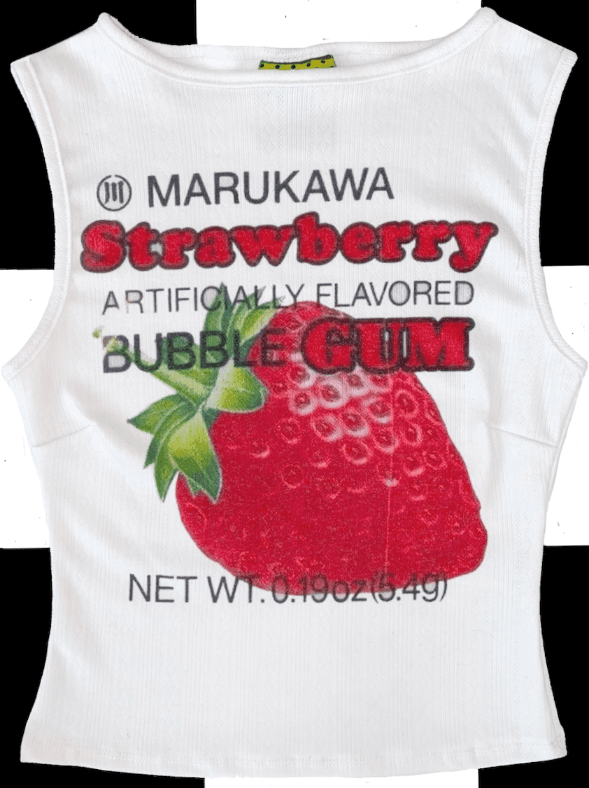 STRAWBERRY GUM POINTELLE TANK