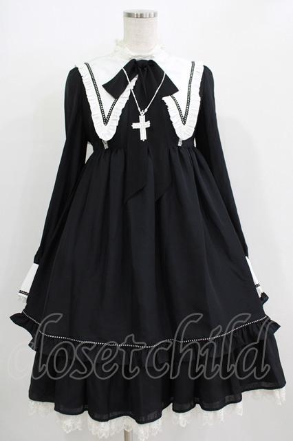 Angelic Pretty / Innocent Chorusワンピース Free ブラック H-25-11-02-1003-AP-OP-NS-ZH