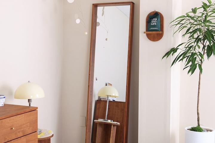 브라우니 500 X 1800 원목 스탠드 전신거울