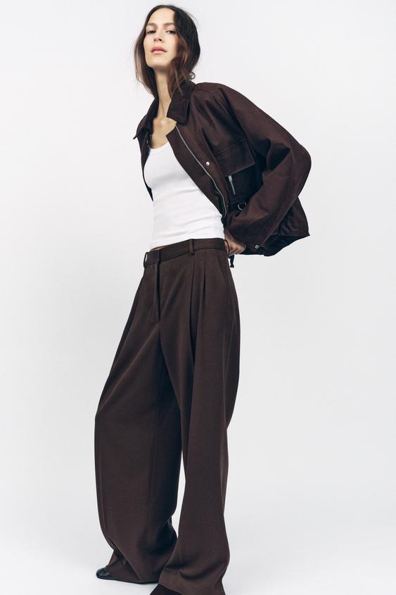ZW COLLECTION 플리츠 팬츠