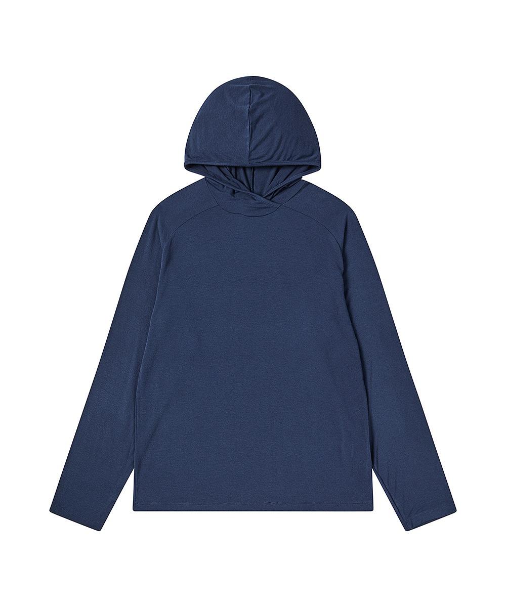 llud Layered Hoodie Blue M