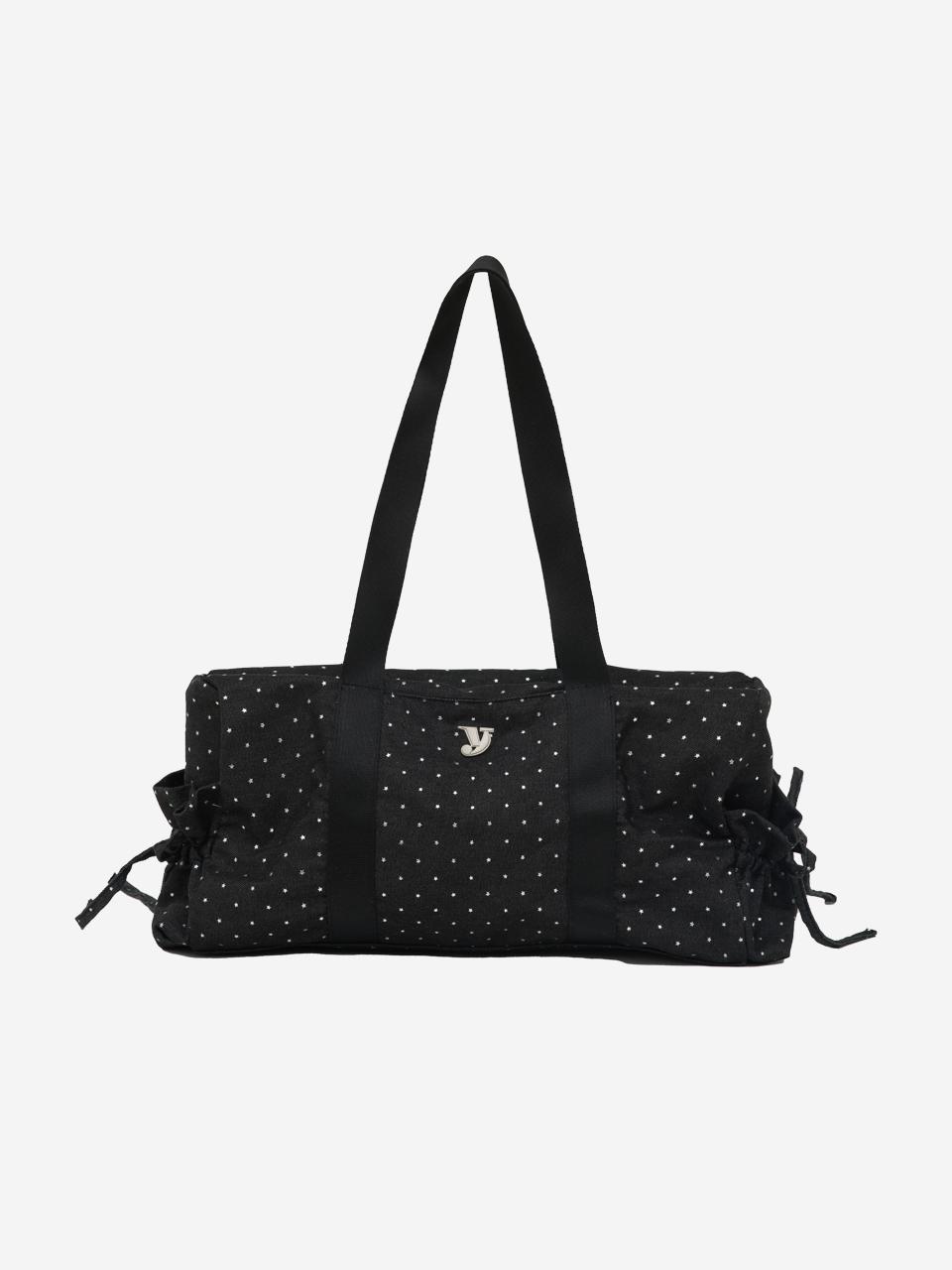 6/10 예약배송 tie duffle bag (star black)