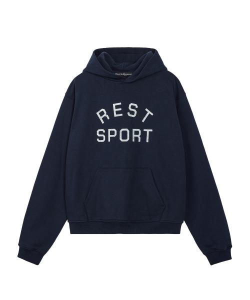 RS LOGO HOODIE - NAVY