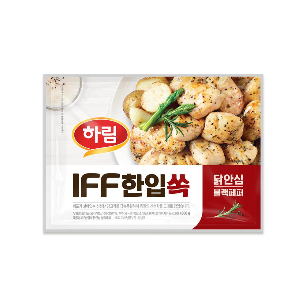 (신선) 하림 IFF 한입쏙 닭안심 블랙페퍼 800g
